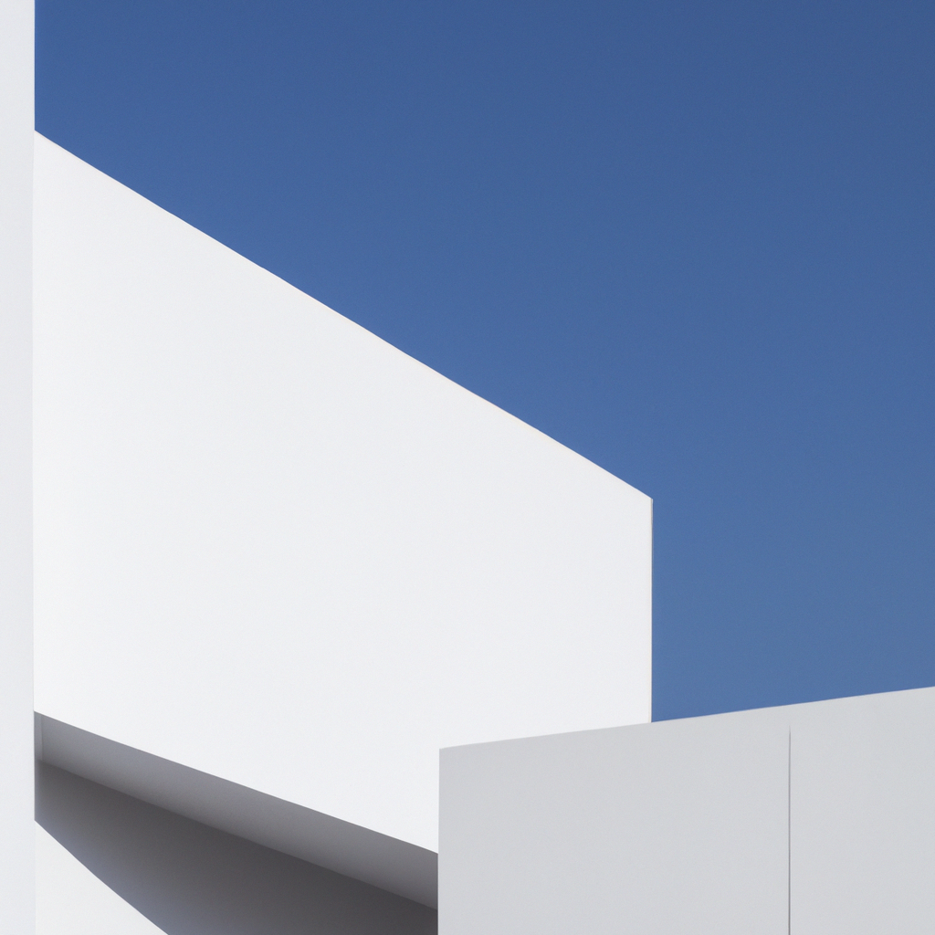 Arquitectura contemporánea española con líneas geométricas