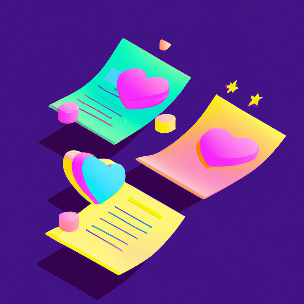 Ilustración de una lista de favoritos